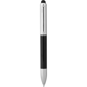 Penna in metallo a doppio inchiostro con touch screen e refill nero e rosso