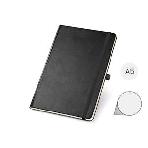 Block notes A5 con 160 pagine color avorio neutre copertina rigida e tasca interna