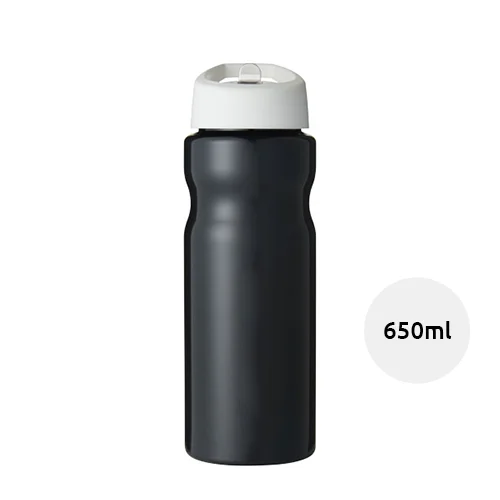 Borraccia sportiva in PET riciclabile da 650ml con coperchio con beccuccio