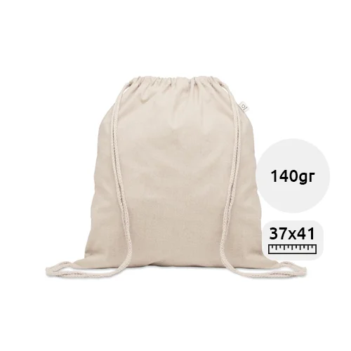 Sacca in cotone riciclato 37x41cm da 140gr