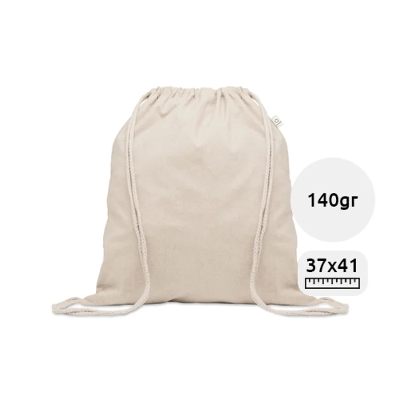 Sacca in cotone riciclato 37x41cm da 140gr