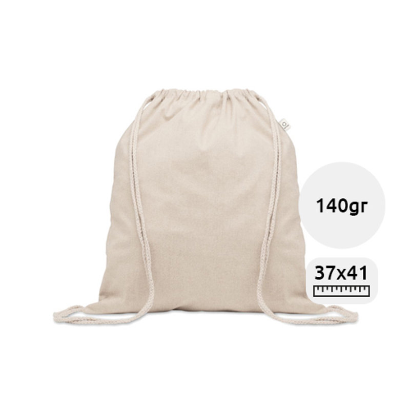 Sacca in cotone riciclato da 140gr