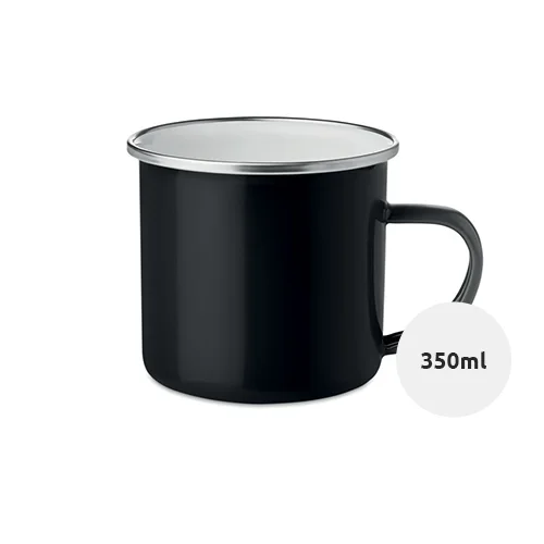 Tazza vintage in metallo smaltato 350ml