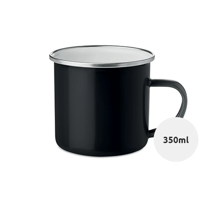Tazza vintage in metallo smaltato 350ml