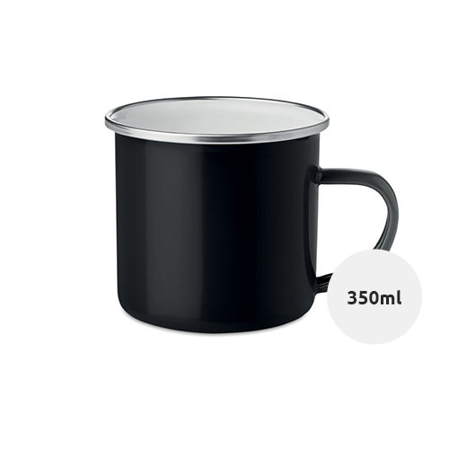 Tazza vintage in metallo smaltato 350ml