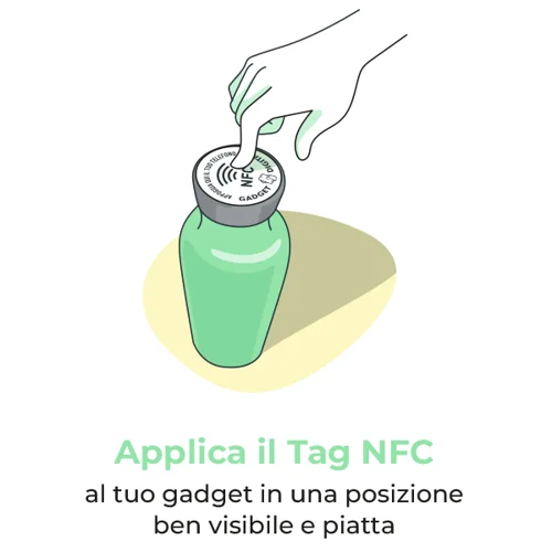 Adesivi Classici con Tag NFC Schermati  - Gadget Digitali disponibili in diversi colori