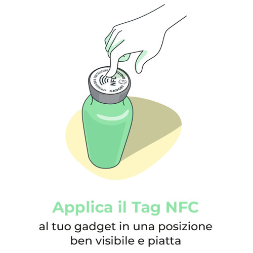 Adesivi Classici con Tag NFC Schermati  - Gadget Digitali disponibili in diversi colori
