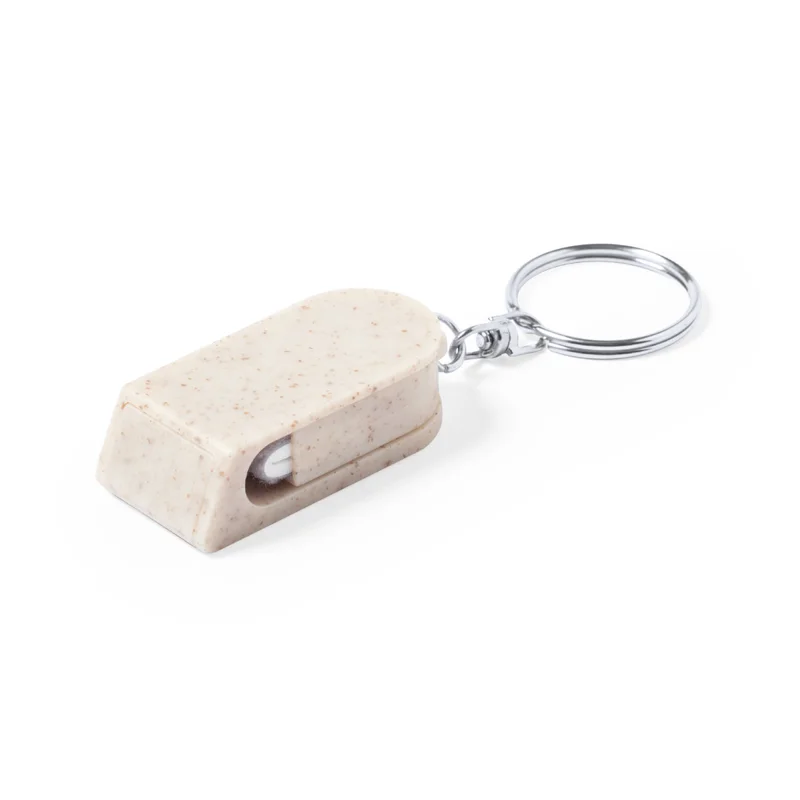 Portachiavi Supporto per telefono in fibra di grano con pulisci schermo