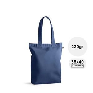 Shopper in cotone biologico da 220gr 38x40x10cm