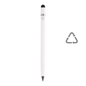 Penna touch screen senza inchiostro in alluminio riciclato cancellabile compresa gomma