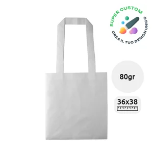 Shopper in TNT totalmente personalizzabile da 80gr 36X38cm