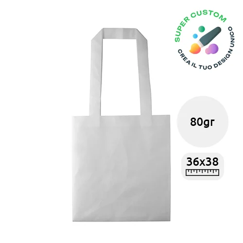 Shopper in TNT totalmente personalizzabile da 80gr 36X38cm