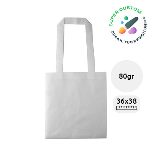 Shopper in TNT totalmente personalizzabile da 80gr 36X38cm