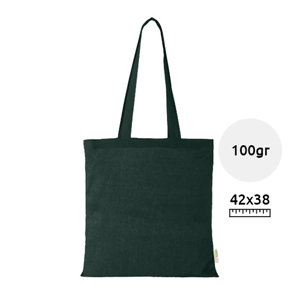 Shopper in cotone organico con manici lunghi da 100gr 38x42cm
