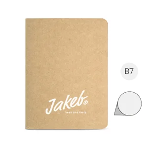 Block Notes B7 in carta riciclata con 60 pagine neutre