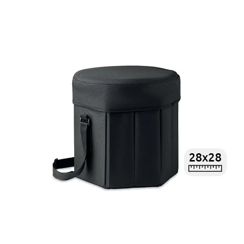 Borsa termica in poliestere 600D con funzione d'appoggio 28.5x28x28cm