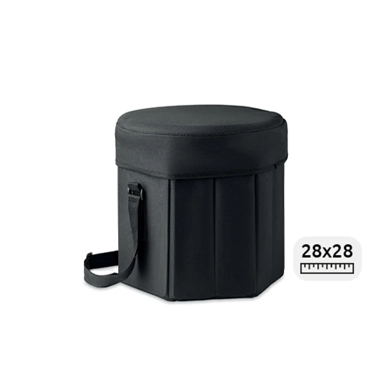 Borsa termica in poliestere 600D con funzione d'appoggio 28.5x28x28cm