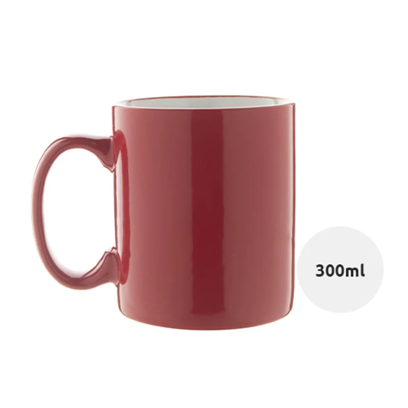 Tazza in ceramica dai colori metallici con parete interna bianca 300 ml