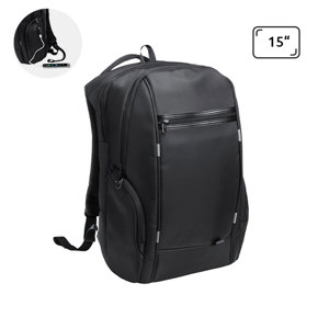 Zaino porta pc multitasca da 15" in nylon impermeabile con tasca antitaccheggio e connettore USB per power bank