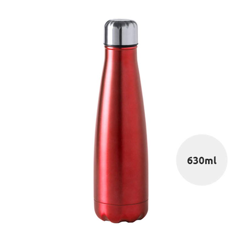 Borraccia in acciaio inox 630ml con tappo di sicurezza