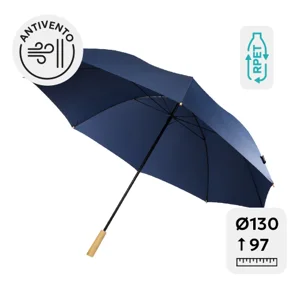 Ombrello da golf RPET antivento manuale 30” con struttura in fibra di vetro