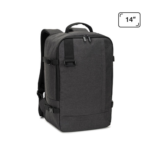Zaino da viaggio e porta PC da 14" in poliestere riciclato 600D