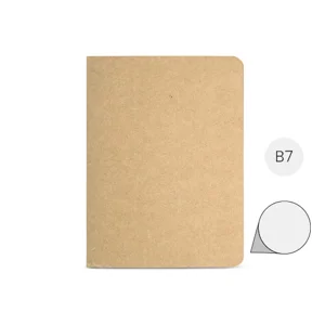 Block Notes B7 in carta riciclata con 60 pagine neutre