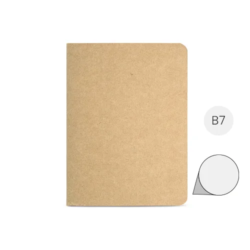 Block Notes B7 in carta riciclata con 60 pagine neutre