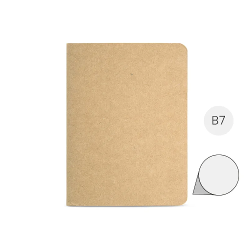 Block Notes B7 in carta riciclata con 60 pagine neutre