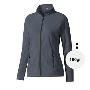 Felpa da donna in fleece Rixford con zip intera con tasche e colletto alto da 180gr