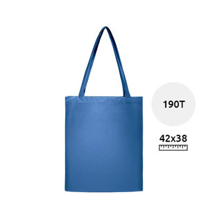 Shopper in poliestere in finitura lucida disponibile in diverse colorazioni da 190T 38x42cm
