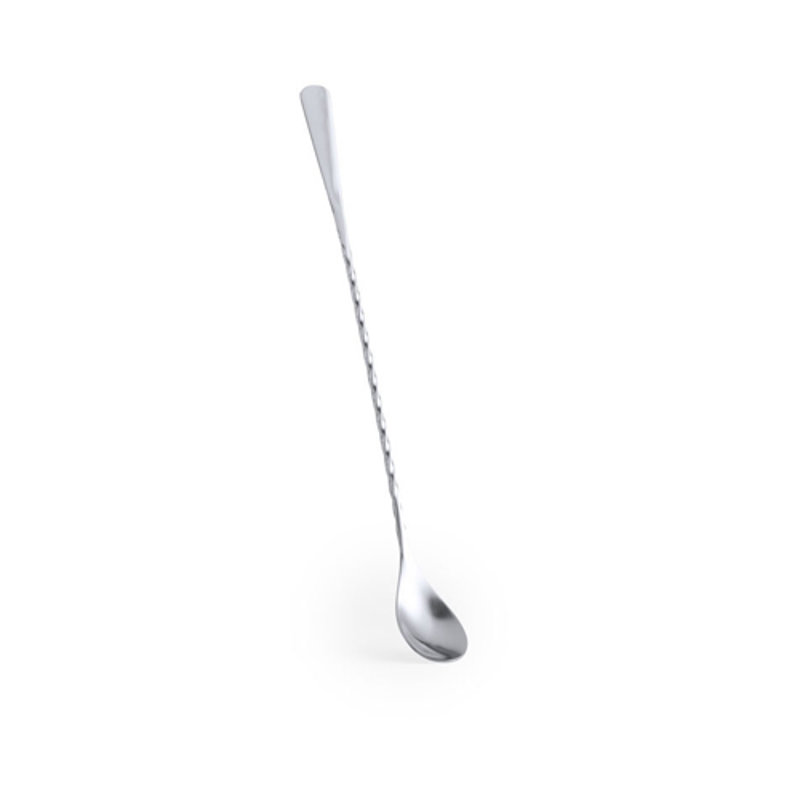 Barspoon da Cocktail in acciaio inossidabile con design a spirale