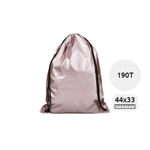 Sacca in poliestere lucido colorata con chiusura a coulisse da 190T 33x44cm