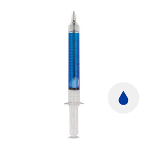 Penna a sfera a forma di siringa refill blu ø11×127 mm