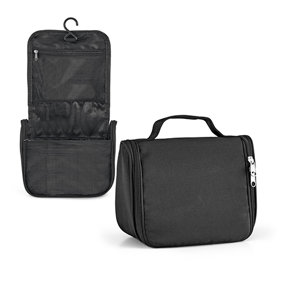 Beauty case e porta accessori da viaggio in microfibra con gancio 200x160x85mm