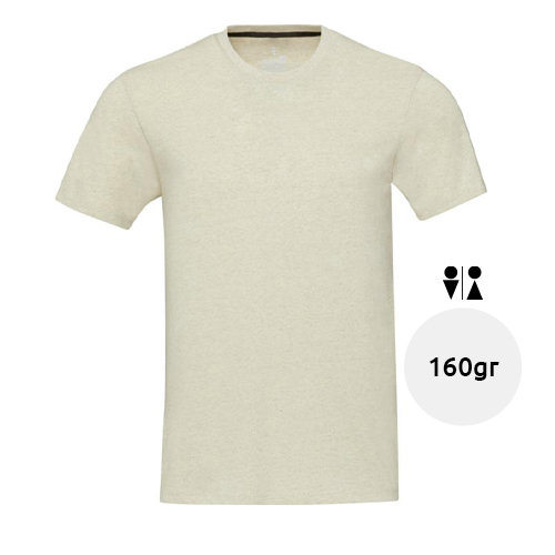 T-shirt unisex a girocollo e maniche corte in tessuto riciclato da 160gr con sistema di tracciamento Aware
