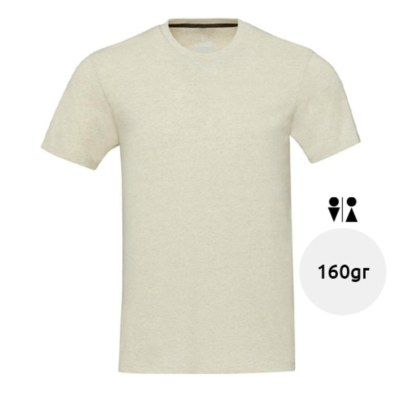 T-shirt unisex a girocollo e maniche corte in tessuto riciclato da 160gr con sistema di tracciamento Aware