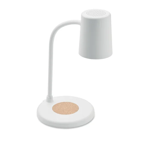 Lampada da ufficio con ricarica wireless e speaker