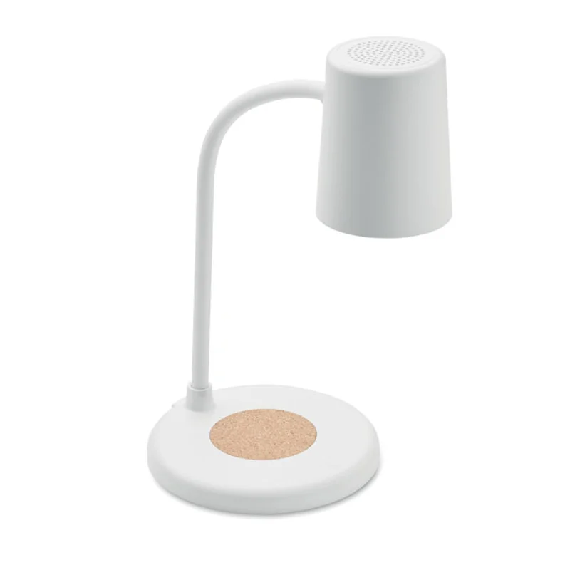 Lampada da ufficio con ricarica wireless e speaker
