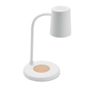 Lampada da ufficio con ricarica wireless e speaker