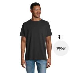 T-shirt oversize uomo cotone organico collo rotondo maniche a goccia