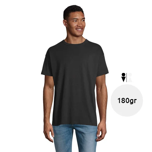 T-shirt oversize uomo cotone organico collo rotondo maniche a goccia