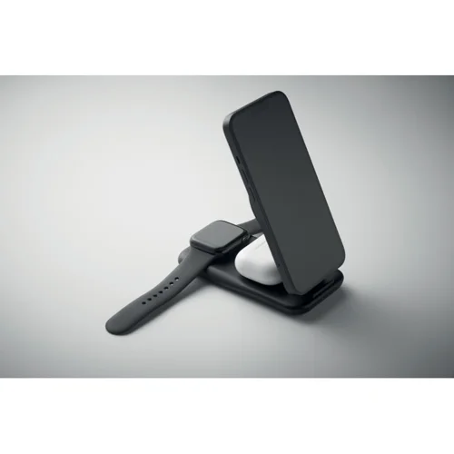 Caricatore wireless magnetico 3 in 1 pieghevole da 15W