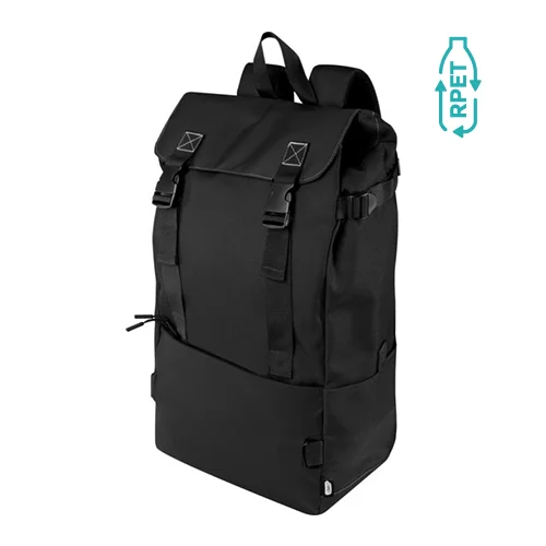 Zaino modulare in poliestere riciclato certificato GRS schienale e spallacci imbottiti 20L 30x18,5x55cm