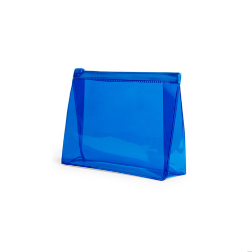 Beauty Case in PVC trasparente con chiusura ermetica 170x125x45mm