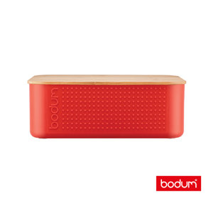 Cassetta per il pane Bodum in plastica con coperchio in bambù 294x107x194mm