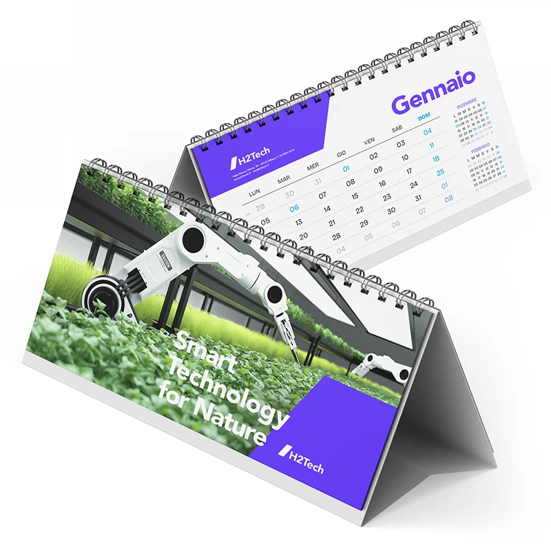 Calendari Aziendali da Tavolo Personalizzati formato Lettera. Possibilità di richiedere anche il progetto grafico