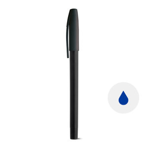 Penna roller colorata in PP con cappuccio e refill blu