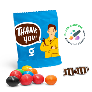 Confetti al Cioccolato m&m's in Bustine Personalizzate