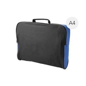 Borsa porta documenti A4 in poliestere 600D con zip 40x8x27cm